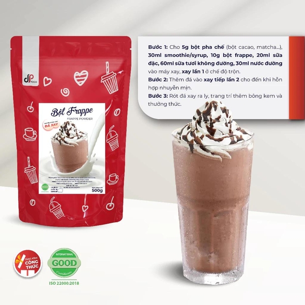 Bột Đá Xay Frappe Base DPFOOD - Gói 500gr