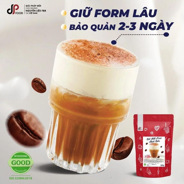 Bột MILK FOAM Vị Muối Biển DPFOOD - Gói 500gr