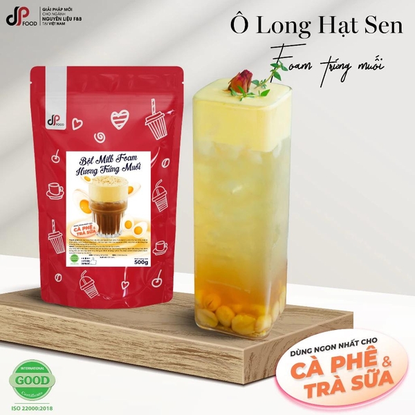 Bột MILK FOAM Vị Trứng Muối DPFOOD - Gói 500gr