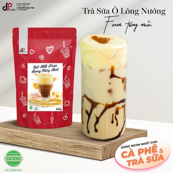 Bột MILK FOAM Vị Trứng Muối DPFOOD - Gói 500gr