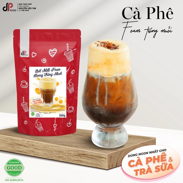 Bột MILK FOAM Vị Trứng Muối DPFOOD - Gói 500gr