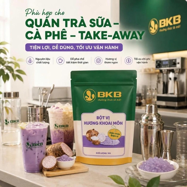 Bột vị hương Khoai Môn BKB - Gói 1kg (Mua 10 gói giảm 3k/1 gói)