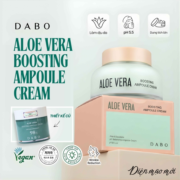 Kem dưỡng ẩm chuyên sâu - độ pH 5.5 Cân bằng tự nhiên Dabo Vera Boosting Ampoule Cream