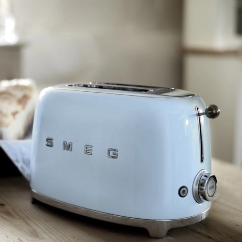 Máy nướng bánh mỳ Smeg TSF01PBEU Pastel Blue Shop Hàng Đức