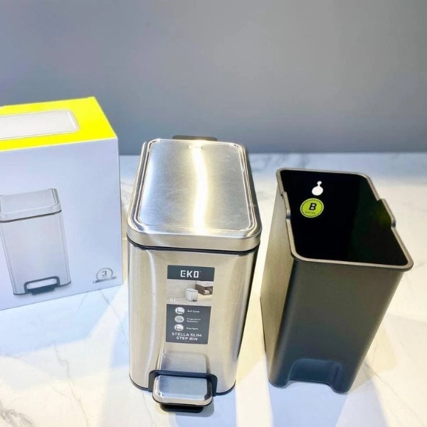 THÙNG RÁC EKO EK9380MT 6L CHỐNG BÁM VÂN TAY
