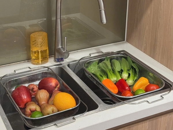 Rổ inox gác chậu Kaiyo 33-50 x 25cm (KIB-6544) Shop Hàng Đức