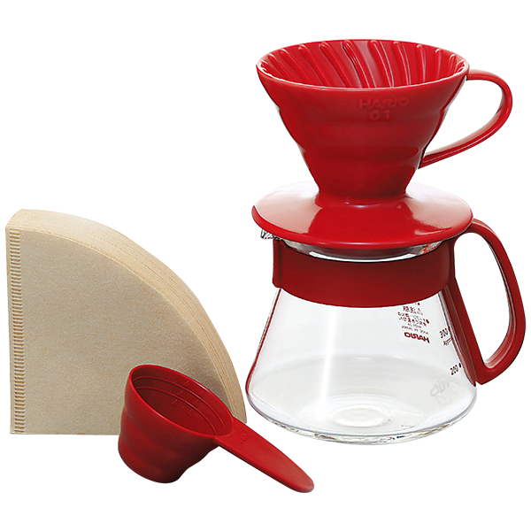 BỘ PHA CÀ PHÊ ĐỎ Hario 01