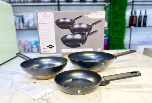 Bộ 3 chảo BERLINGER HAUS BH/7095N Set 20 - 24 - 28cm