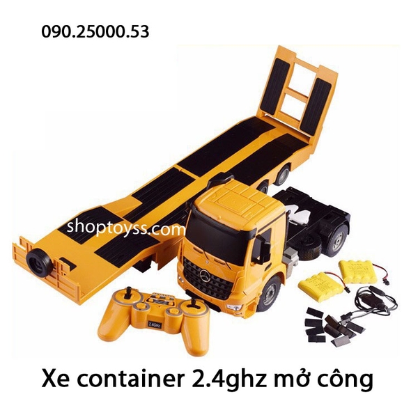 Xe container điều khiển từ xa tự tháo công 2.4ghz e562 shoptoy