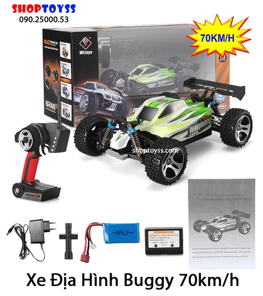 Xe Điều Khiển Từ Xa Off Road Buggy Wltoys A959b chạy 70km