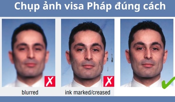 Hướng dẫn chụp ảnh thẻ visa Pháp đúng quy định Đại sứ quán
