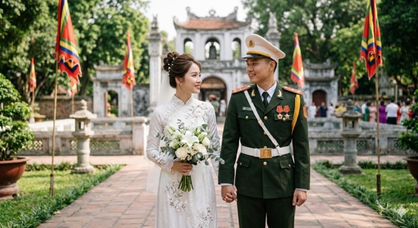 10+ Concept chụp ảnh cưới công an đẹp và độc đáo