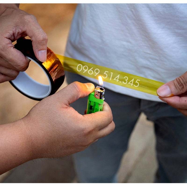 Khả năng chịu nhiệt vượt trội của băng keo Kapton khi được thử trực tiếp với lửa