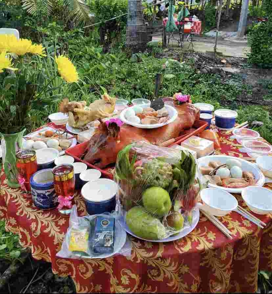 Chuẩn bị lễ vật cho lễ xin chuyển mộ