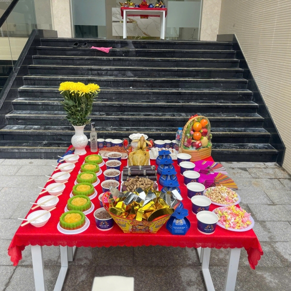 mâm cúng khai trương
