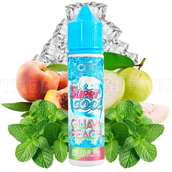 Bán Tinh Dầu Vape Malaysia Guava Peach Super Cool 60ml Shisha Thuốc Lá điện Tử