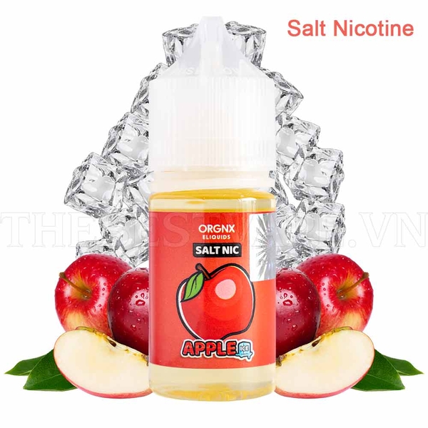 Tinh dầu vape mỹ salt nicotine Apple ORGNX 30ml thuốc lá shisha điện tử
