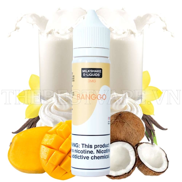 Tinh dầu vape mỹ thuốc lá shisha điện tử Banggo MilkShake 60ml