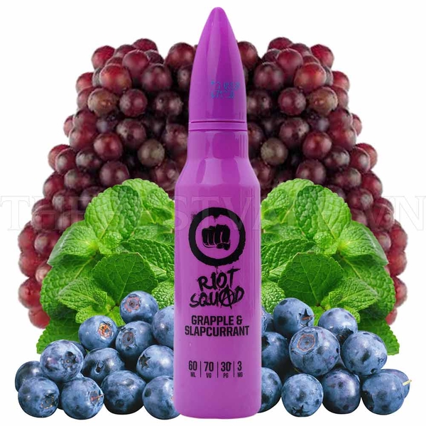 Tinh dầu vape UK thuốc lá shisha điện tử Grapple & SlapCurrant 60ml