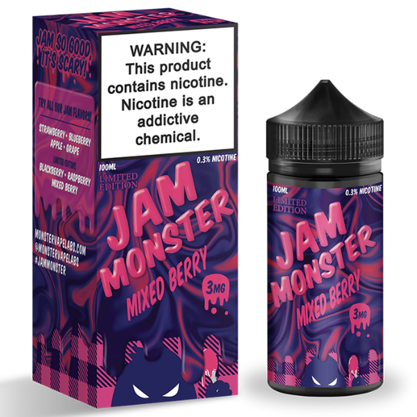 Jam Monster - Mixed Berry 100ml - Tinh dầu vape Mỹ