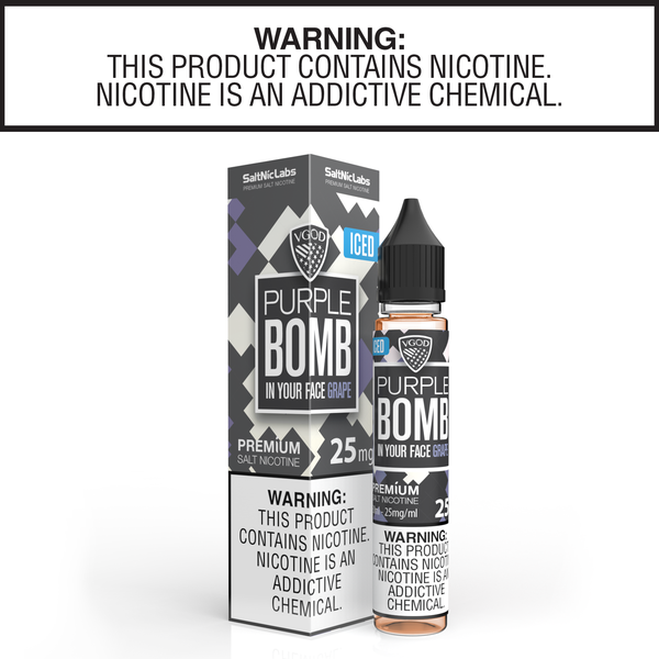 Tinh dầu vape mỹ Salt Nicotine Iced Purple Bomb 30ml - VGOD