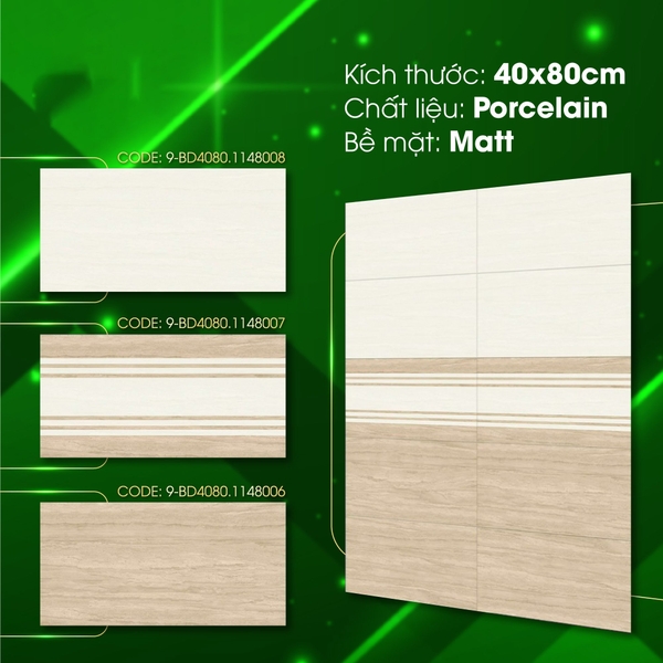 Gạch Ốp Tường 40x80 Đá Mờ Nhám 1148008