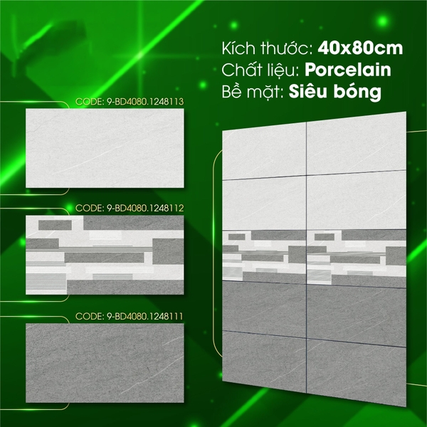 Gạch ốp tường 40x80 đá bóng 1248113