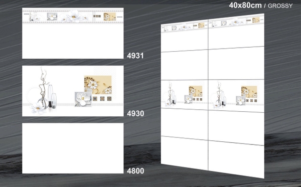 Gạch Ốp Tường 40x80 Men Bóng 4931