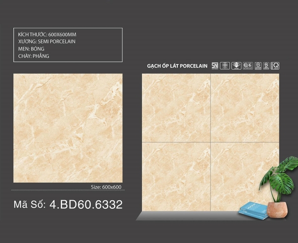 Gạch Bóng Kính 60x60 6332