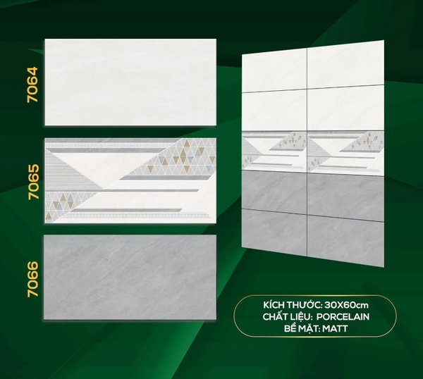 Gạch ốp tường 30x60 7064-7065-7066