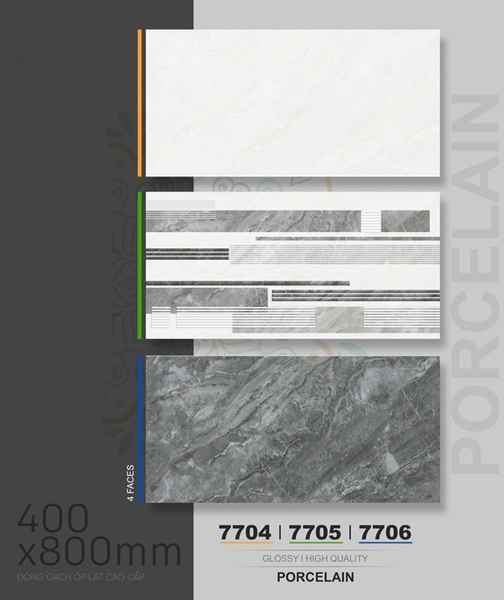 Gạch ốp tường 40x80 đá bóng 7704