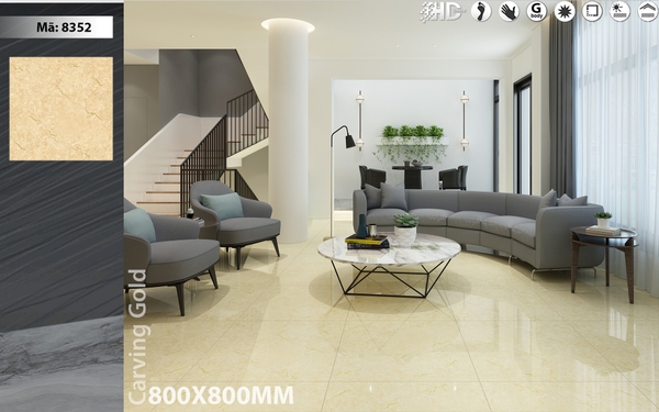 Gạch bóng kính 80x80 8352