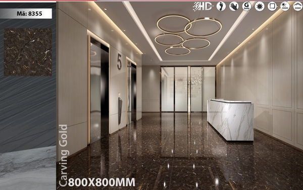 Gạch bóng kính 80x80 8355