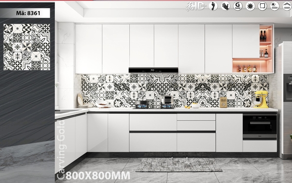 Gạch bóng kính 80x80 8361