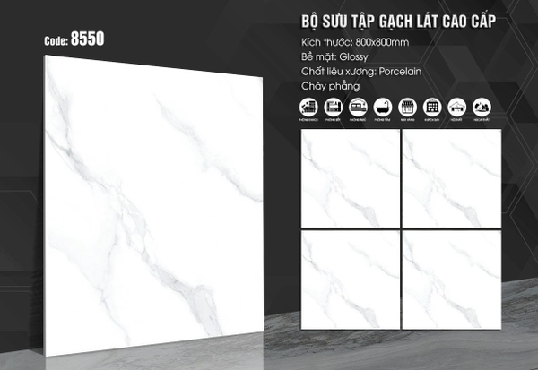 Gạch bóng kính 80x80 8550