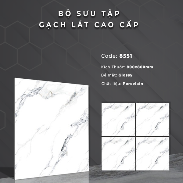 Gạch bóng kính 80x80 8551