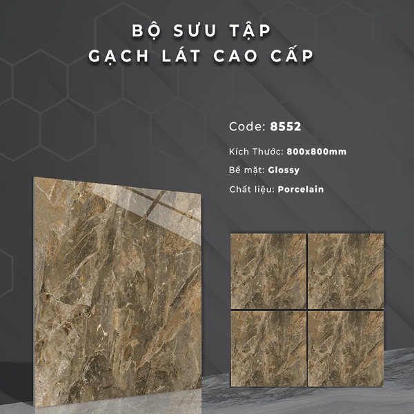 Gạch bóng kính 80x80 8552