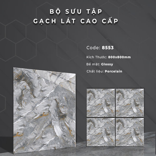 Gạch bóng kính 80x80 8553