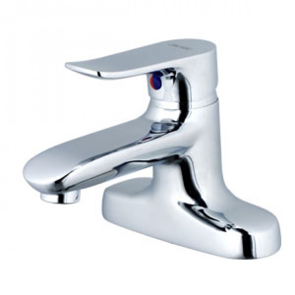 Vòi Lavabo Nóng Lạnh 2 Chân CAESAR (Lỗ Rút Xi Phông) B492CP