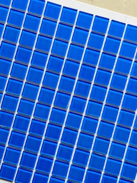 Gạch Mosaic 25x25mm Xanh Dương 1 màu