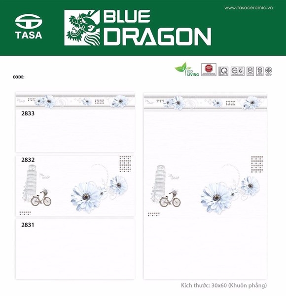 Gạch 30x60 2833 viền L2