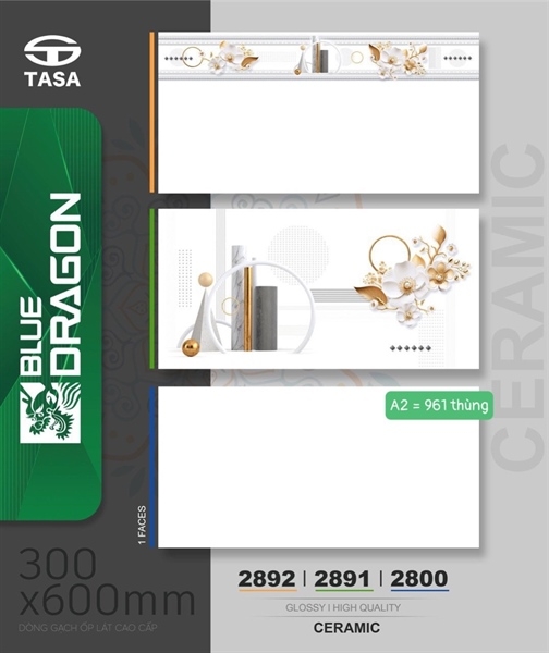 Gạch 30x60 2800 Thân Trắng trơn L2