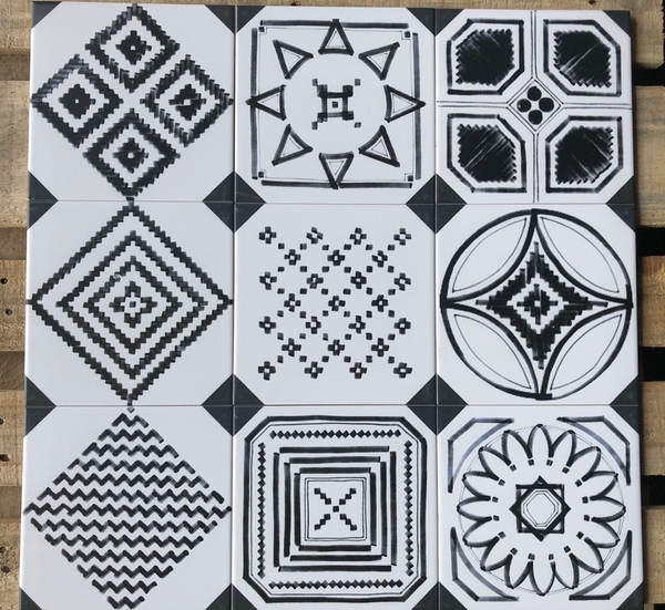 Gạch 20x20 Hoa văn