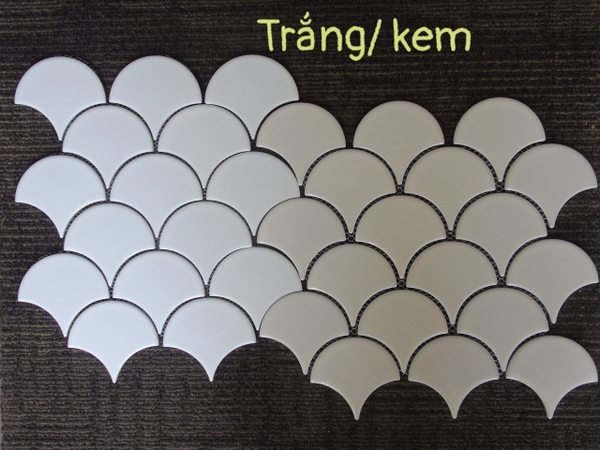 Mosaic vảy cá trắng 290x274 /90.5×83.5mm
