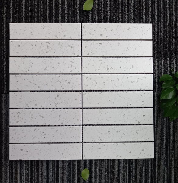 Mosaic thanh trắng terazzo 284x295/ 32,5x145mm