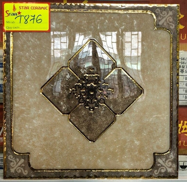 Gạch 30x30 nhũ vàng
