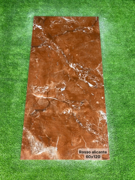 Gạch 60x120 Bóng Kính ROSSO ALICANTE
