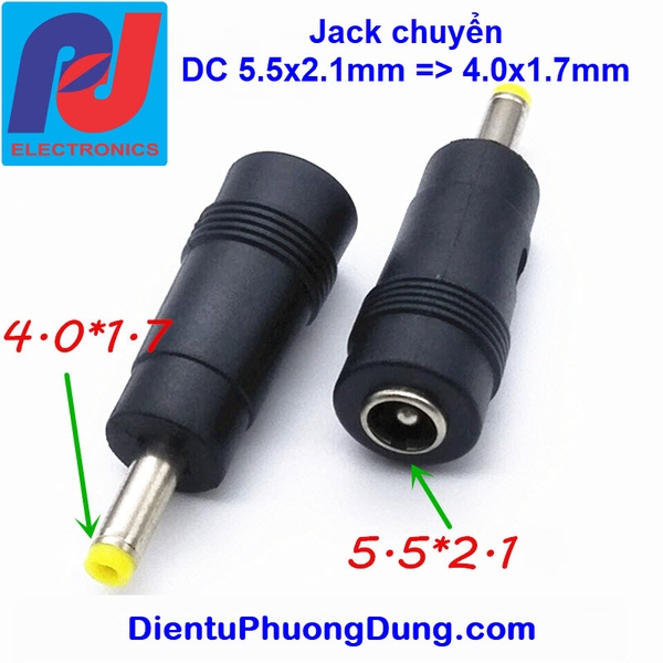 Jack chuyển DC5.5x2.1 4.0x1.7 3.5x1.35 2.5x0.7