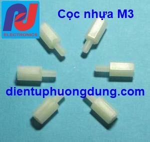 Cọc nhựa M3 10+6 mm