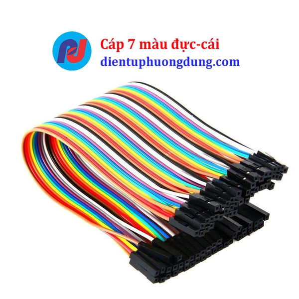 Cáp 7 màu P40 đực-cái